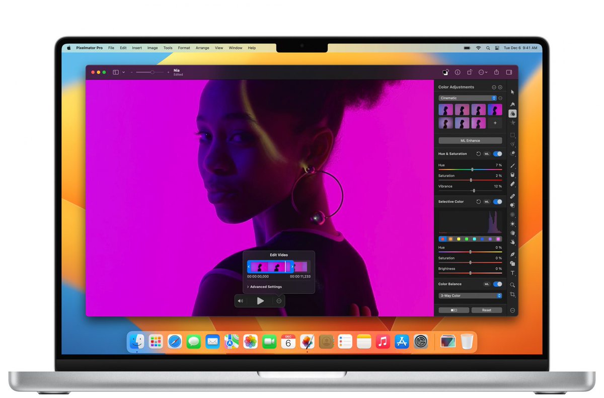 Pixelmator Pro 3.2 for Mac Introduces Video Editing Support macrumors.com/2022/12/06/pix… by <a href="/waxeditorial/">Tim Hardwick</a>