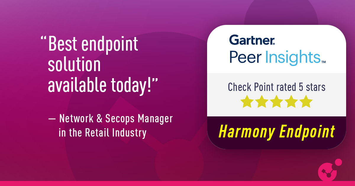 CheckPointSW's tweet photo. “Best endpoint solution available today,” says one Harmony Endpoint customer. Read the whole review to learn more: https://t.co/DQMyNE7qmy #cybersecurity #endpointsecurity https://t.co/rsTtOQC4Iq