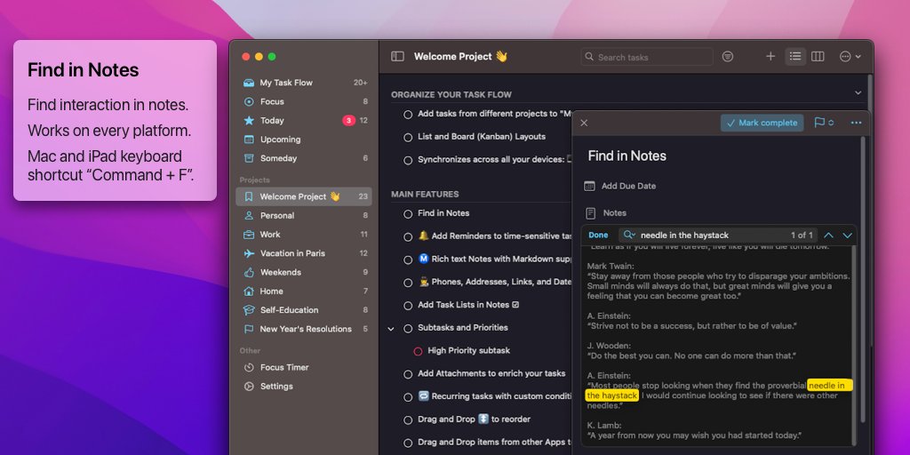 Task Flow: Tasks and To-Do Lists tweet media