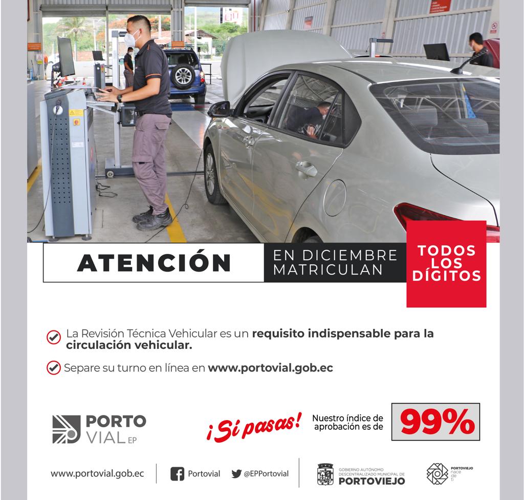 EPPortovial's tweet photo. En Diciembre matriculan todos los dígitos 1️⃣-2️⃣-3️⃣-4️⃣-5️⃣-6️⃣-7️⃣-8️⃣-9️⃣-0️⃣
Acércate a Portovial con tu vehículo y realiza tu proceso de matriculación de manera rápida y segura. 👍
Sí pasas. ✅
#DiciembreTodosLosDígitos
#Portovial2022
#PLAN2035 https://t.co/O4Sbek9BRL
