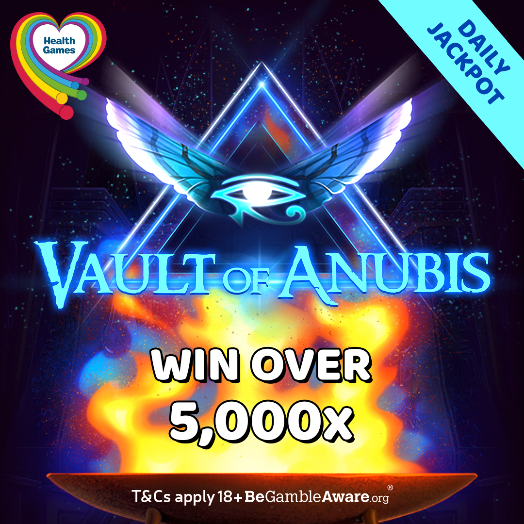 healthgames_uk's tweet photo. Could you brave the Vault of Anubis this #Tuesday?💀🔥

This 7x6 cluster #slot is packed with Super Symbols and Free Spins! Let's not forget you could potentially #win up to 5,000x your stake 🤑

PLAY: https://t.co/d5idMIQO9g

#onlineslots #gaming #slots #casino @RedTigerGaming https://t.co/gqM0IwCeUq