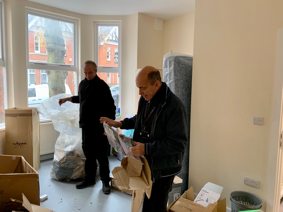 action_homeless's tweet photo. Our Action Trust team are hard at work preparing rooms for people to move into our newly refurbished project this week 

#socialenterprise #homelessness #Leicester https://t.co/xU5XEA1fUg
