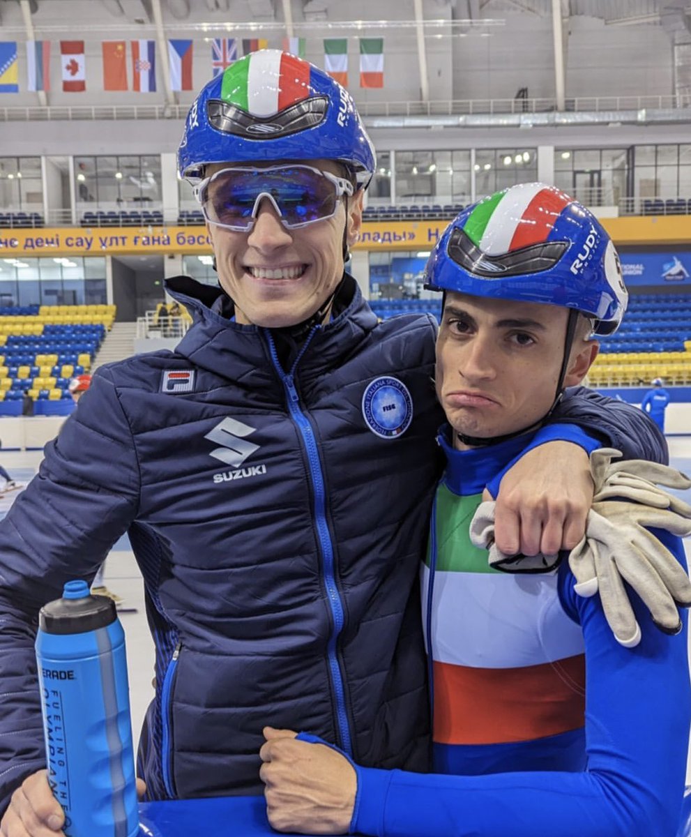 Espressioni post allenamento. 😄 Tommaso Dotti & Pietro Sighel #ItaliaTeam | @fisg_it