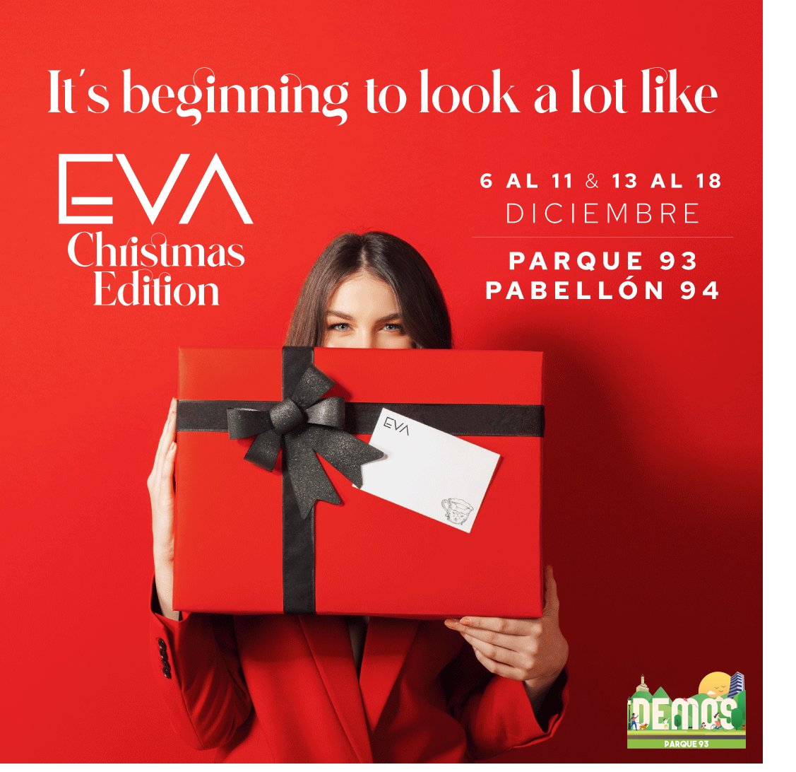 Llego la magia de la Navidad al Parque 93 con la feria de emprendimiento EVA Christmas Edition, desde 06 al 11 y del 13 al 18 de diciembre, ven a disfrutar en familia de sus actividades.  ¡Te esperamos ¡
