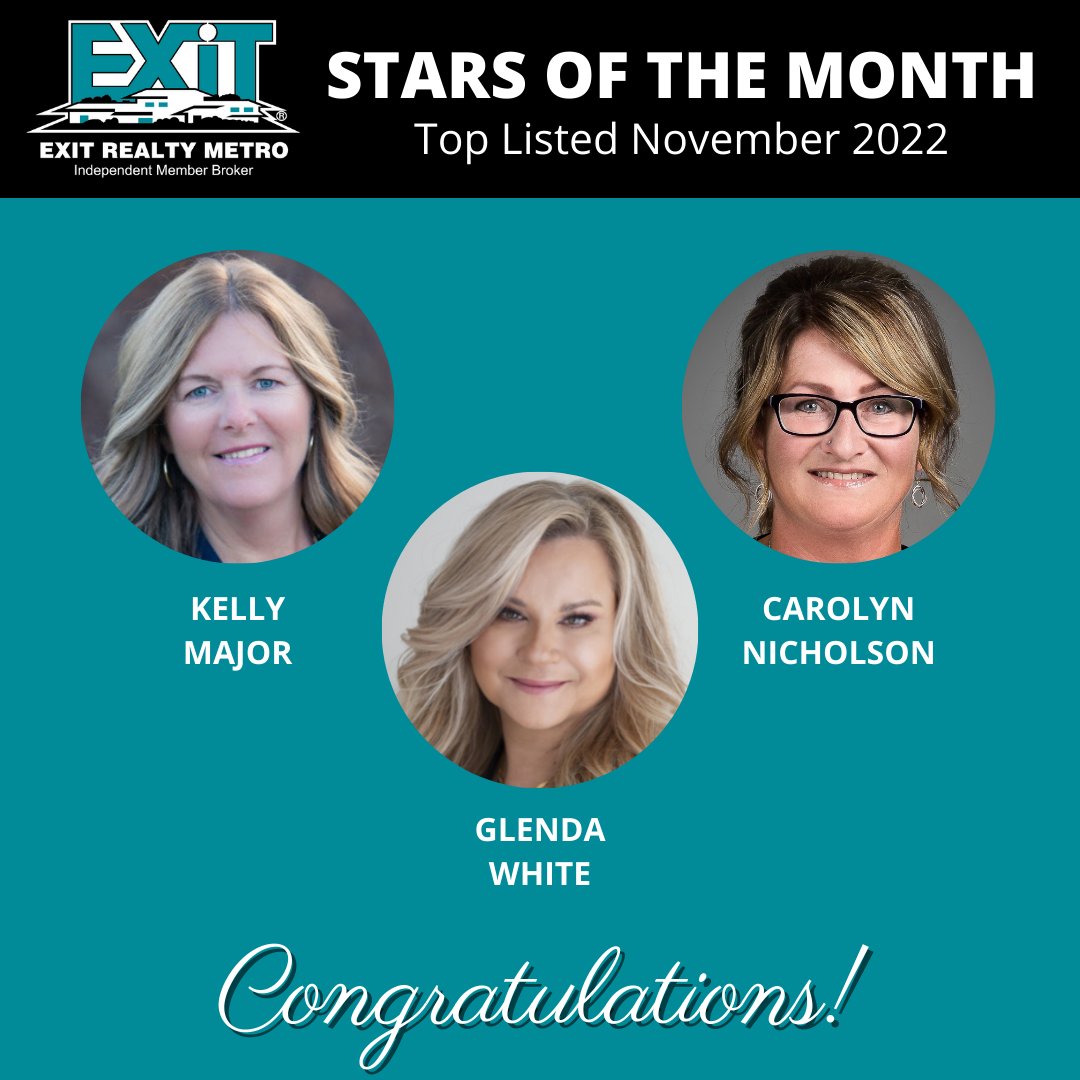 EXITRealtyMetro's tweet photo. Congrats to our ⭐STARS OF THE MONTH⭐ for November!

#exitrealty #realtorsofns #starsofrealestate #exitrealtymetro #halifaxrealestate https://t.co/RBgKn3R1Ut