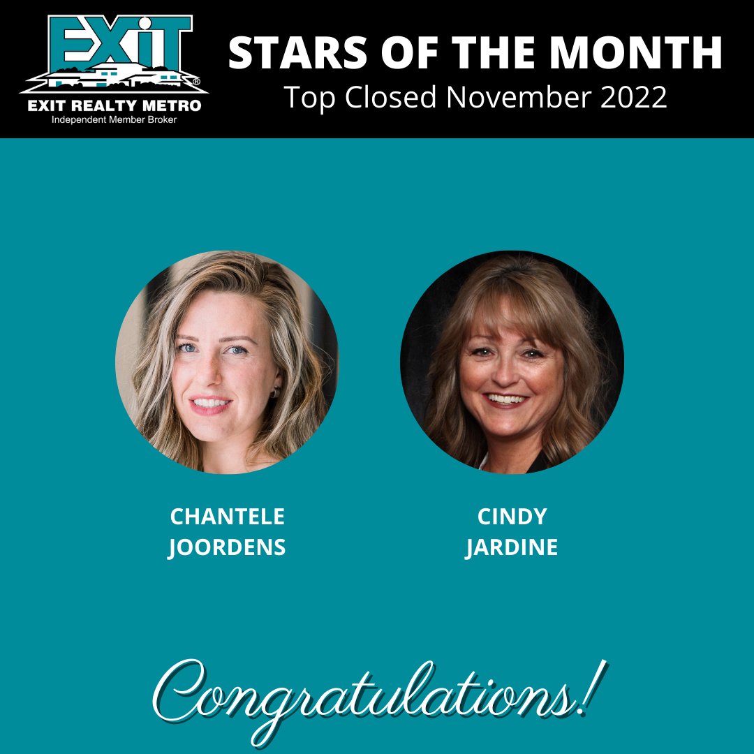 EXITRealtyMetro's tweet photo. Congrats to our ⭐STARS OF THE MONTH⭐ for November!

#exitrealty #realtorsofns #starsofrealestate #exitrealtymetro #halifaxrealestate https://t.co/RBgKn3R1Ut