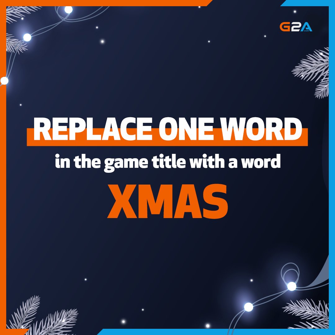 JustinefromG2A's tweet photo. 🎄 XMAS GIVEAWAY! 🤶

WIN $10 G2A vouchers (global)

To win:
✅RT this tweet
✅Comment with #KEYtoHappyHolidays and your answer

⏰ Ends in 2 days

#Gaming #Giveaway #Christmas #Xmas #Contest #Gamers #MerryChristmas #Holidays #Fun #Win #Quiz #WINOneMoreChance #Tuesdayvibe https://t.co/CaAtxdErGk