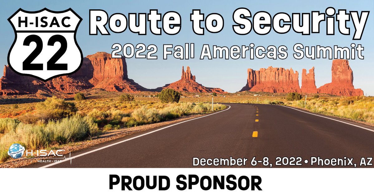 ArmisSecurity's tweet photo. Armis is proud to sponsor #HISAC in #Phoenix! Tonight (Dec 6), attend the hospitality suite event to talk to our team about identifying your assets: https://t.co/TXvewaGWUT
#healthisac #cybersecurity #routetosecurity #security #armis #cybersec #healthcare #hisacphoenix https://t.co/XKFoH3dOyS