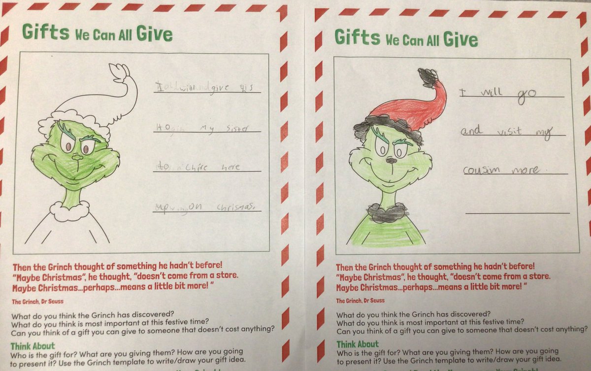 CastleHillsScaw's tweet photo. Maybe Christmas doesn’t come from a store, maybe Christmas means a little bit more! 2S have been thinking about how they can give a gift that is free to someone they care about. #CHmagic #TeamCHPA @LegerEdTrust @CastleHillsScaw https://t.co/Ln9lDGZpmK