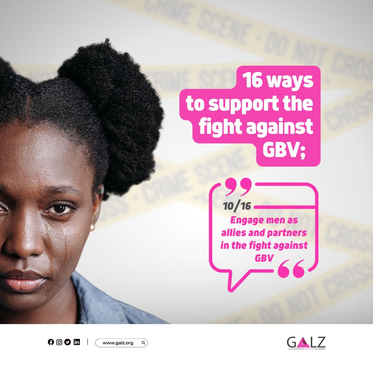 galzinf's tweet photo. Ways to support the fight against GBV;
i)Commit to additional safeguard against GBV during crisis and conflict.
ii) Engage men as allies and partners in the fight against GBV.
#16daysofactivism #EndGBV #StopAllFormsOfViolence https://t.co/3Sfn2BCRSc
