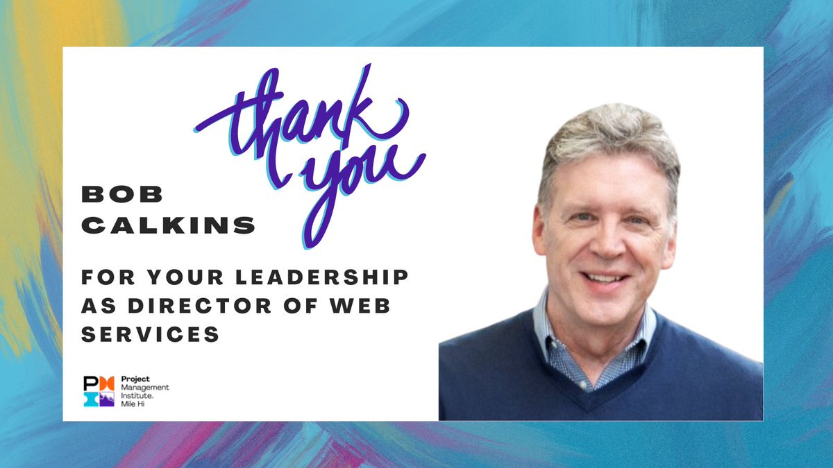PMIMileHi's tweet photo. We want to recognize and thank Bob Calkins for his decade of service and volunteer work as the Director of Web Services of our PMI Mile Hi Chapter. Help us in giving Bob a huge thank you for all the support.
#PMI #milehichapter #projectmanagementinstitute #volunteer #leadership https://t.co/aYJBWApAw3