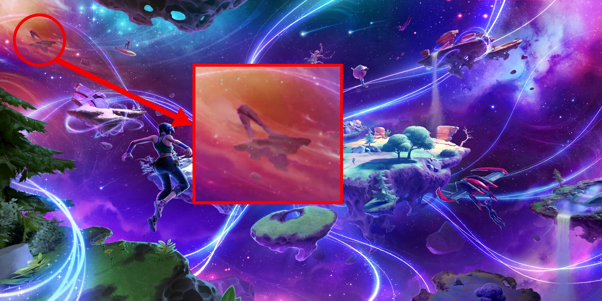 FortTory - Fortnite leaks & news on X: So in the Fusion Point loading  screen we can see the Statue floating in the sky So if they decide to  add more chunks