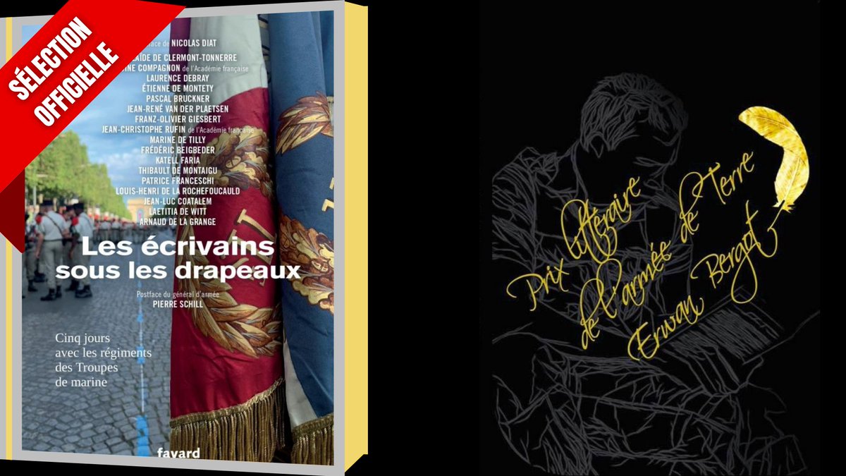 #Milittérature 📚 avec un ouvrage sélectionné au Prix littéraire de l'armée de Terre Erwan Bergot 🪶⚔️ à (re)découvrir ou à offrir 🎄

➡️"Les écrivains sous les drapeaux" (collectif)
 aux <a href="/EditionsFayard/">Fayard</a>

Tous les détails de la sélection 👉defense.gouv.fr/prix-armee-ter…
#PEB2022