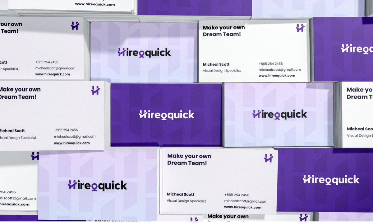 worldbrandesign's tweet photo. WebMob Technologies @webmobtech - Brand Identity for Hireoquick An Online Recruitment Platform
.
https://t.co/71xvVw7KgM
.
#branding #branddesign #inhousedesign #graphicdesign #logodesign #campaigndesign #packagingdesign #worldbranddesign https://t.co/h9BLs689aV