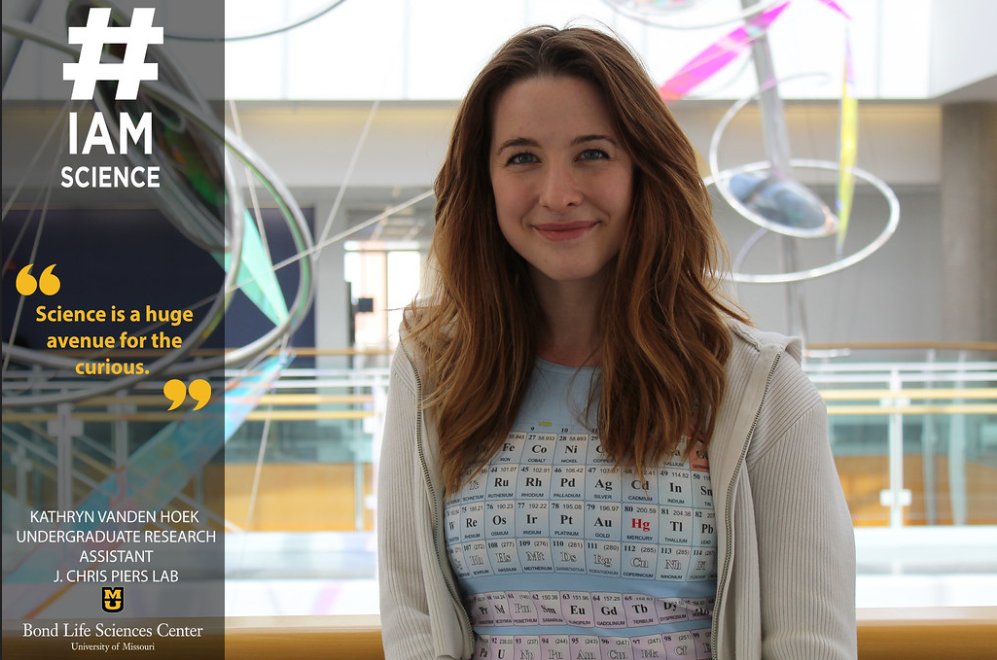 CURinAction's tweet photo. We love to showcase the fantastic #UndergraduateResearch happening at our member institutions. Check out this student spotlight on @kap0929 from @Mizzou and @BondLifeSci highlighting the power of offering students research experiences as soon as possible.
 https://t.co/hJ7wCaVrOR https://t.co/Rqqw2I4iWs