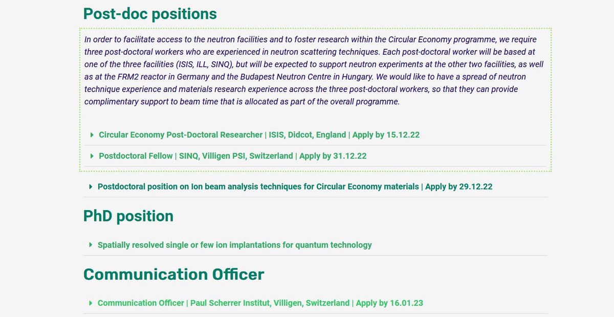 ReMade@ARI now @RemadeatARI (@remade_at_ari) on Twitter photo 📢 #hiringalert 📢
Various opportunities to join our motivated team:
🟢 3⃣ #postdoc positions <a href="/psich_en/">PSI Paul Scherrer Institut</a> | <a href="/isisneutronmuon/">ISIS Neutron and Muon Source</a> | <a href="/UAM_Madrid/">UAM Autónoma Madrid</a>
🟢 1⃣ #PhDposition <a href="/HZDR_Dresden/">HZDR @HZDR@helmholtz.social</a>
🟢 1⃣ communication officer position #scicomm <a href="/psich_en/">PSI Paul Scherrer Institut</a>
Share them around you! ♻️
remade-project.eu/index.php/2022… 📢 #hiringalert 📢
Various opportunities to join our motivated team:
🟢 3⃣ #postdoc positions <a href="/psich_en/">PSI Paul Scherrer Institut</a> | <a href="/isisneutronmuon/">ISIS Neutron and Muon Source</a> | <a href="/UAM_Madrid/">UAM Autónoma Madrid</a>
🟢 1⃣ #PhDposition <a href="/HZDR_Dresden/">HZDR @HZDR@helmholtz.social</a>
🟢 1⃣ communication officer position #scicomm <a href="/psich_en/">PSI Paul Scherrer Institut</a>
Share them around you! ♻️
remade-project.eu/index.php/2022…