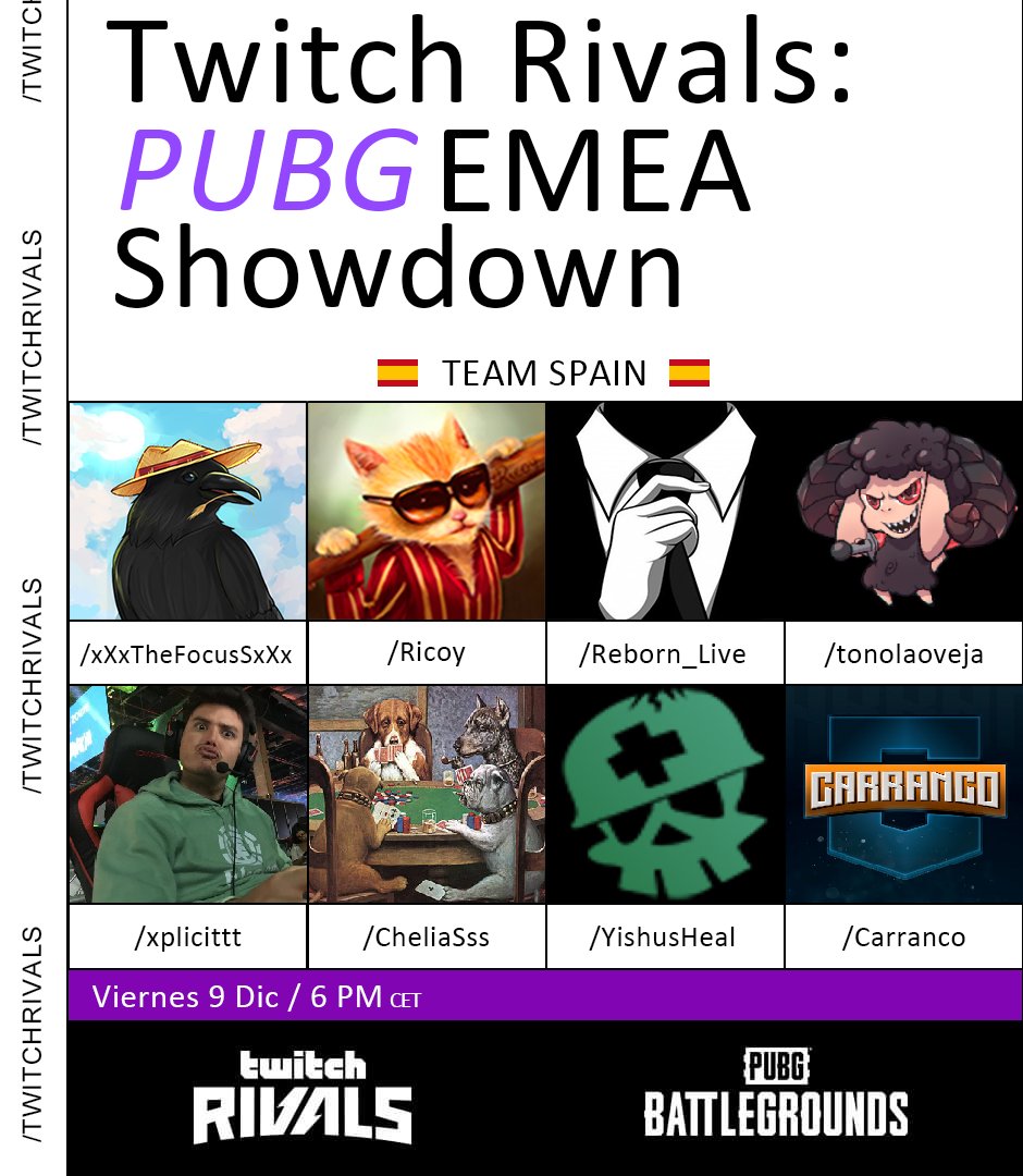 Terrible equipo representando a 🇪🇸 en el Twitch Rivals.