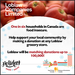 guelphfoodbank's tweet photo. One in six households in
Canada are food insecure and
one third of food bank clients
are children.
Visit a participating
@loblawco grocery store and
donate food or money to help
your communities in need this
holiday season.
#LoblawHolidayFoodDrive https://t.co/H0q1fkAU0T
