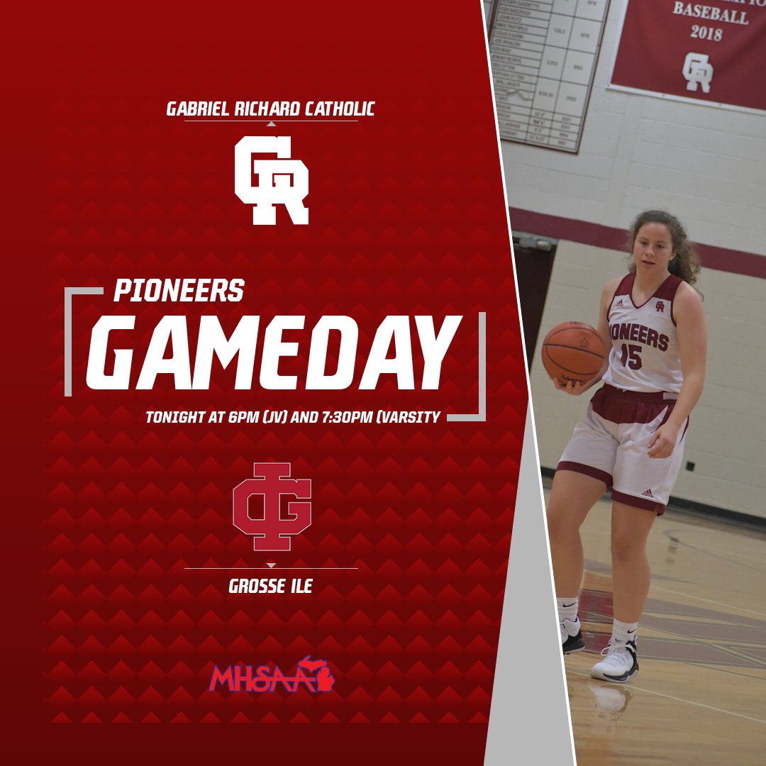 Girls Basketball Tonight at GR!!! Come Support the Girls as they Take on Grosse Ile...Game Time 6pm for JV and 7:30pm for the Varsity. LET'S GO GR!!!