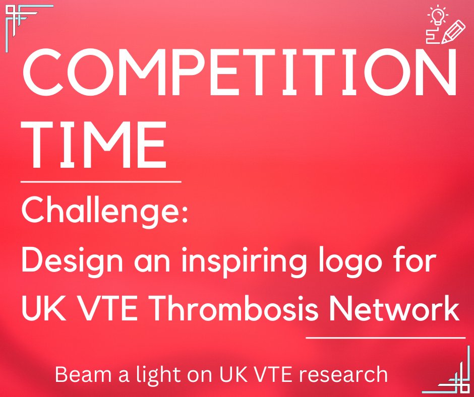 ThrombosisUK's tweet photo. Logo #Competition Time! 
The newly established UK #Thrombosis #Research Network needs YOUR help! To launch we need an inspiring logo!
Could you design an eye-catching logo &amp; be part of helping to make a difference to understanding #VTE? Email jo@thrombosisuk.org for full details https://t.co/QaS9cJibqV