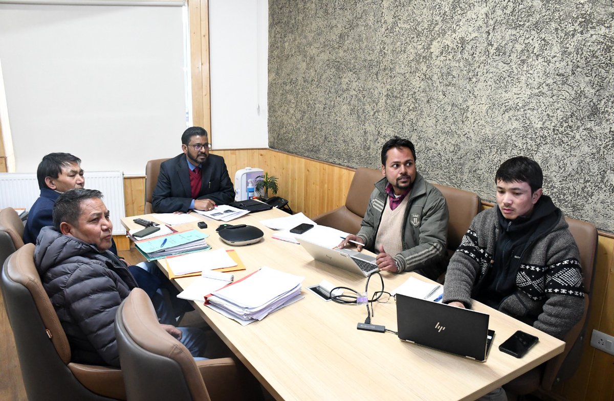DIPR_Leh's tweet photo. To develop capacity in Operation & Maintenance of @jaljeevan_ schemes, #Ladakh Admin to train daily wagers in Plumbing, Pump operation & Electrical work from @QualityCouncil of #India.
Comm/Secy, PHE @sahuajeet reviews the progress of works of #JalJeevanMission in Ladakh. https://t.co/1vN9s8h8KT