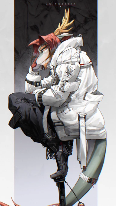 #今年も残りわずかなので今年一番伸びた絵を貼る 多分これかな。カッコいいよね(自画自賛) 