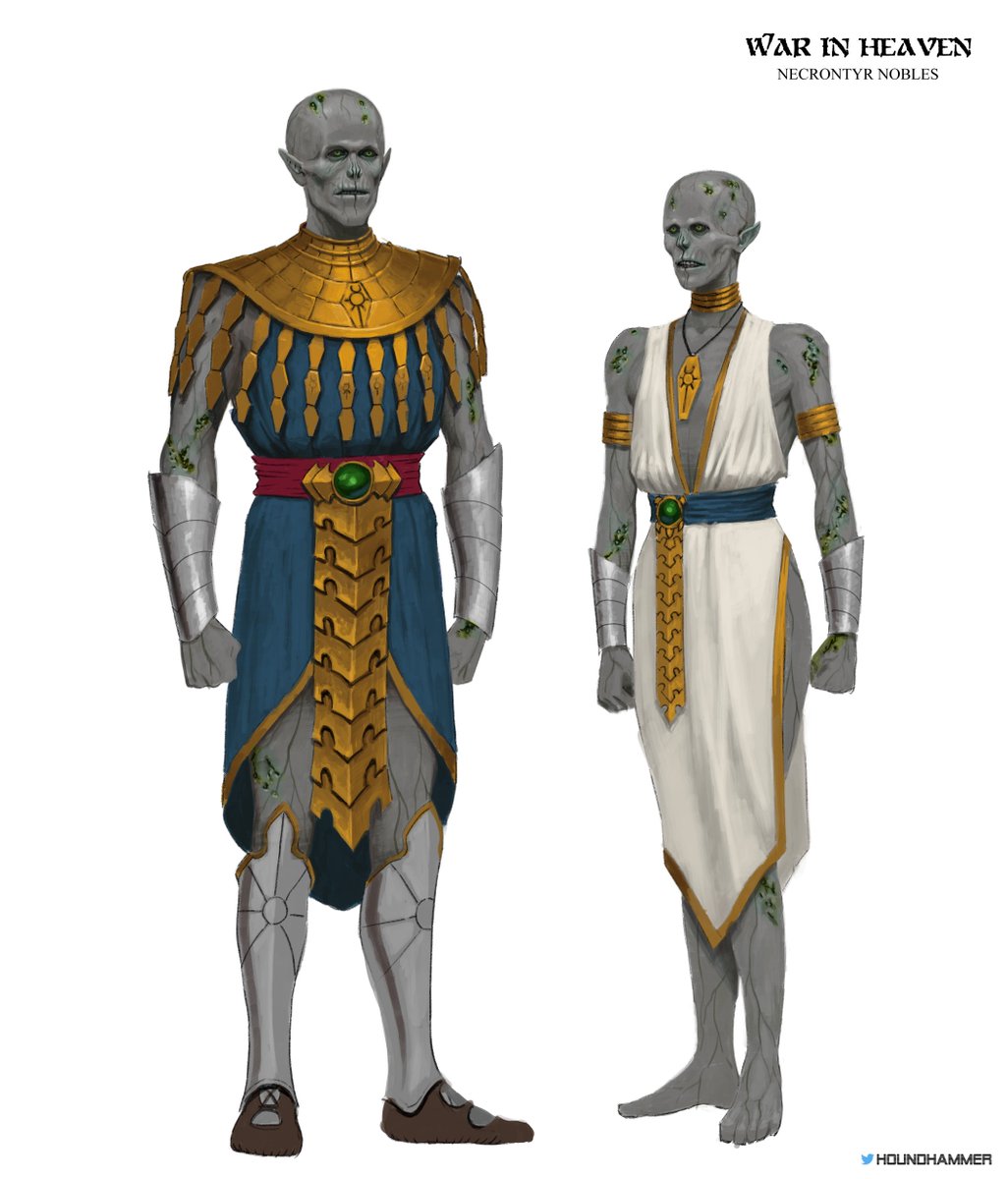 Little concept for how Necrontyr nobility might have looked.