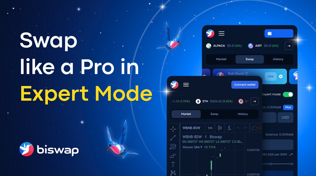 Biswap_Dex's tweet image. 💸Expert Mode Release on @Biswap_Dex!
Switch to the Expert mode &amp;amp; level UP your trading:
bit.ly/3h0uXFO

📊Analyze the trading history
📊View the pair’s liquidity
📊Use extra trading tools

Make a profit from each swap!
#BiswapDEX #DeFi #DEX