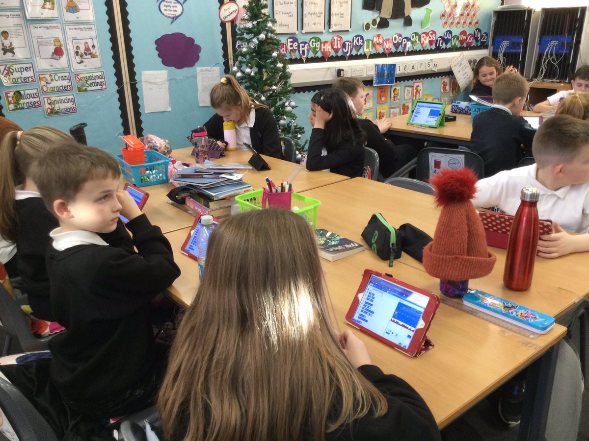 chapelhallPS's tweet photo. Primary 5 are enjoying the live code along lesson this afternoon @NLDigitalSchool #NLCodeAlongs https://t.co/6Q3uN7UCmM