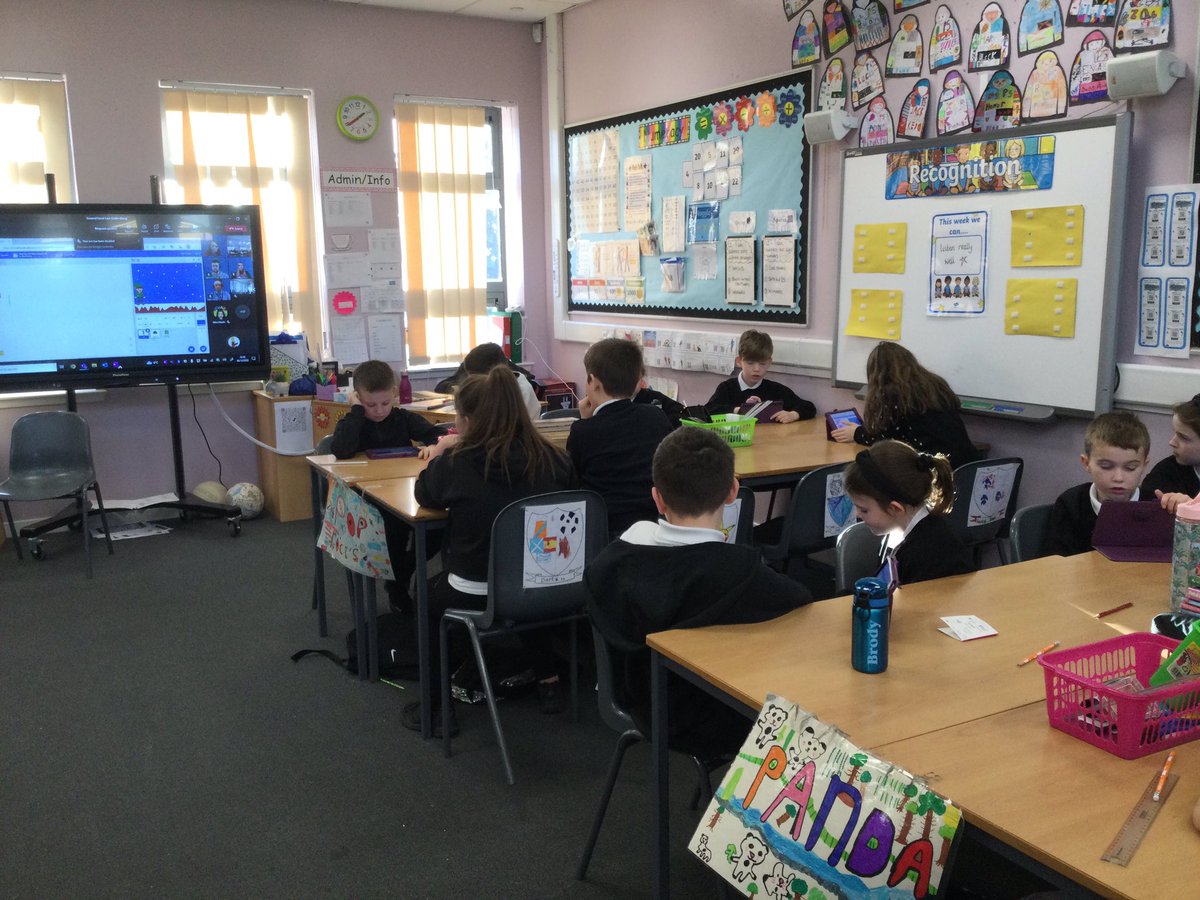 chapelhallPS's tweet photo. Primary 5 are enjoying the live code along lesson this afternoon @NLDigitalSchool #NLCodeAlongs https://t.co/6Q3uN7UCmM