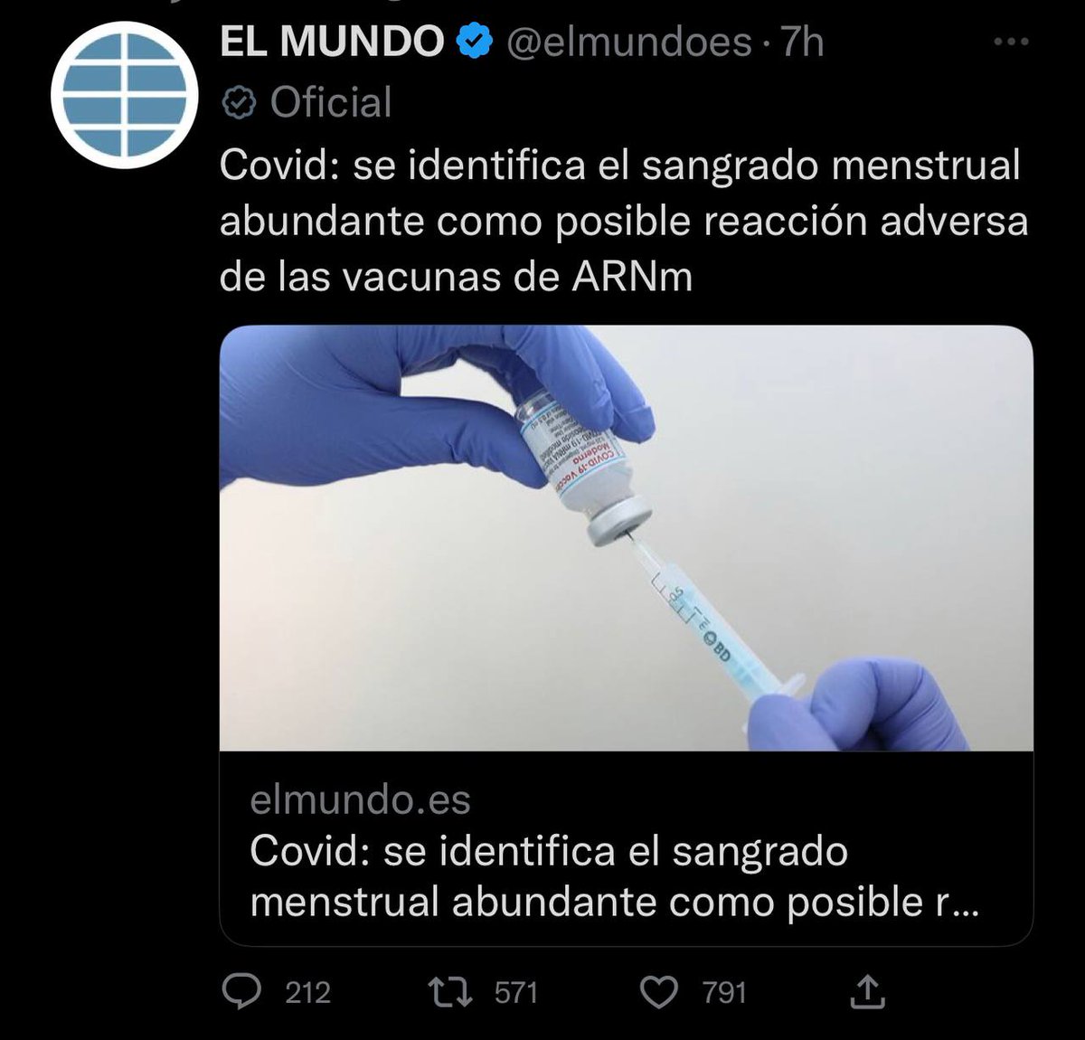 Dos años diciéndolo, pero ahora que lo confiesan las big farma sí es verdad.

No solo aumenta el sangrado menstrual; reduce la fertilidad, aumenta exponencialmente las muertes súbitas y trombos, y no protegen contra el virus ni reducen el riesgo ni la velocidad de expansión.