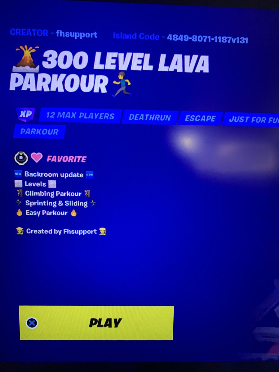 FN_FamilyDaily's tweet photo. #FortniteChapter4 #Fortnite #FortniteCreative First sub-25 min all XP run (took a moment to grab a camera) on the 300 level lava parkour by #fhsupport this season since they’ve changed the mantle mechanics, again! .. new game mechanics are much slower 🙄 Not good for speed runs! https://t.co/VmMuTVWiuy