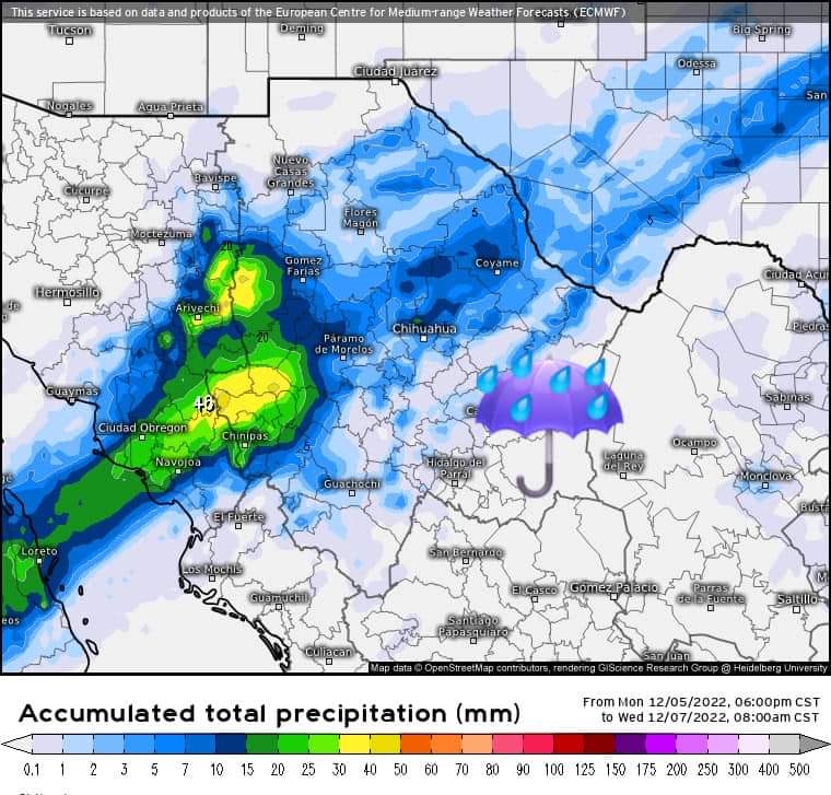 ClimaChihuahua1's tweet photo. Aviso de lluvias importantes🌦🌧⚡️⚠️ Municipios de la Baja Barranca atentos ante posibles lluvias de fuertes a muy fuertes en las próximas 24 horas .
#Uruachi ,#Maguarichi, #Batopilas, #Guazapares ,#Temoris,#Moris .
El resto del Estado algunas lluvias ligeras a moderadas . https://t.co/ZUNsOBSi3A