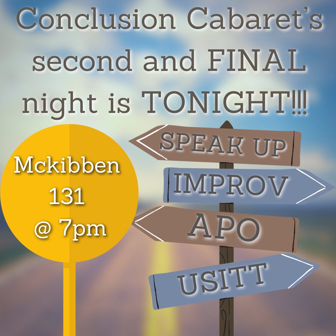 Our second and final stop on this road trip is TONIGHT!! Same place, same time, but different performances! Don’t miss out!! 🚗🚙