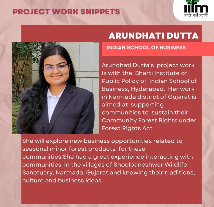 IIfmBhopal's tweet photo. Project work Corner- Snippets from the projects of PGDFM 21-23 batch
IIFM is excited to bring to you stories from the project work of our PGDFM 21-23 batch. Today's project work corner features the work of Arundhati Dutta.
#iifmofficial #PGDFM #PGDSM #Admissions #projectwork https://t.co/0esGSqNrUw