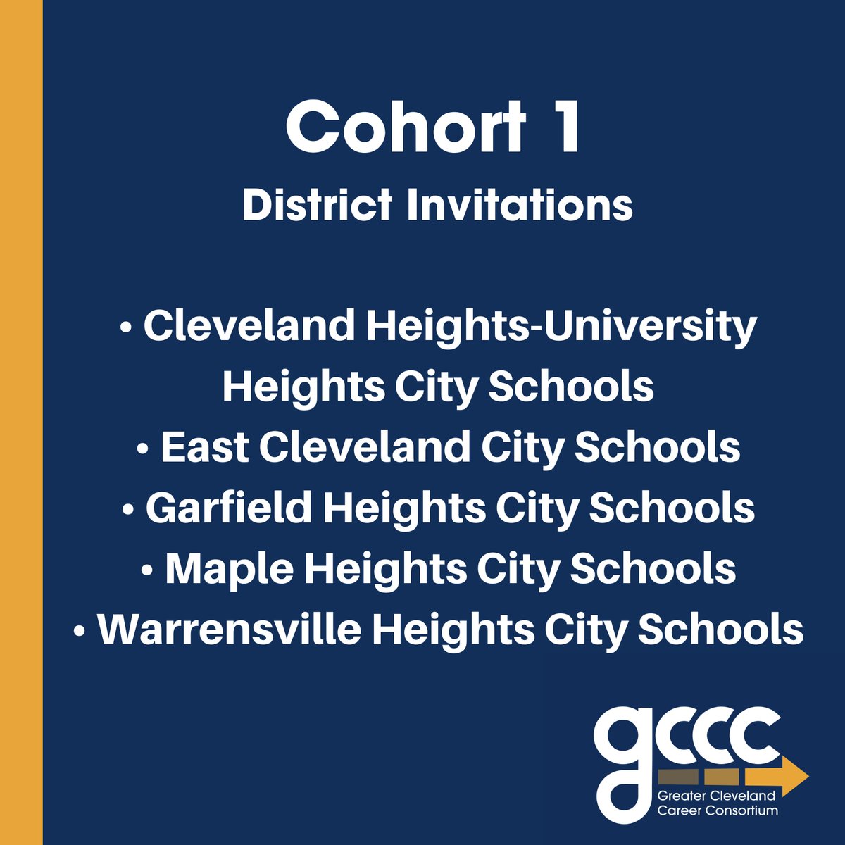greaterCLEcc's tweet photo. #ICYMI The #GCCC is expanding to ~14,000 MORE students in Cuyahoga County!  👉 >>>  https://t.co/Y52UXmth52
#careervision #careerplan
@CHUHSchools  @EastCleSchools  #GarfieldHeightsCitySchools #MapleHeightsCitySchools #WarrenvilleHeightsCitySchools https://t.co/iEuT1NR2ux
