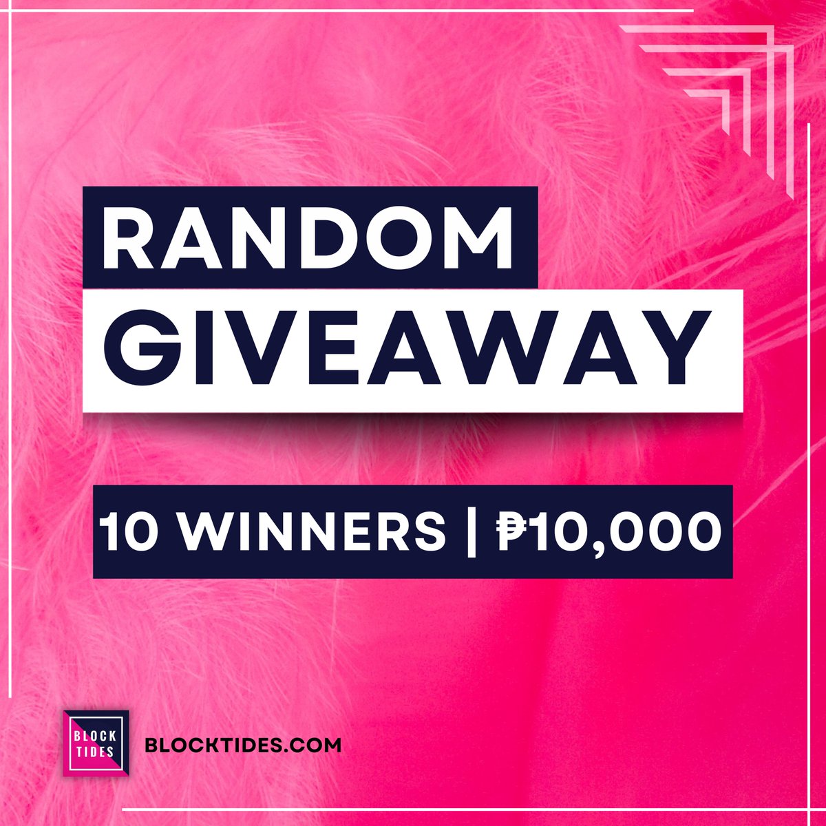 blocktides's tweet photo. 💯 10,000PHP | 10 winners of 1000PHP each 📣

🔮 Must like and comment on all recent posts of Block Tides and @placewar_game

🔗 https://t.co/cTcoenVuwc
🔗 https://t.co/6LuljOWkgx

🔮 Must be a follower of all our social media handles

More 🔽 https://t.co/ZcqiGIMR0B