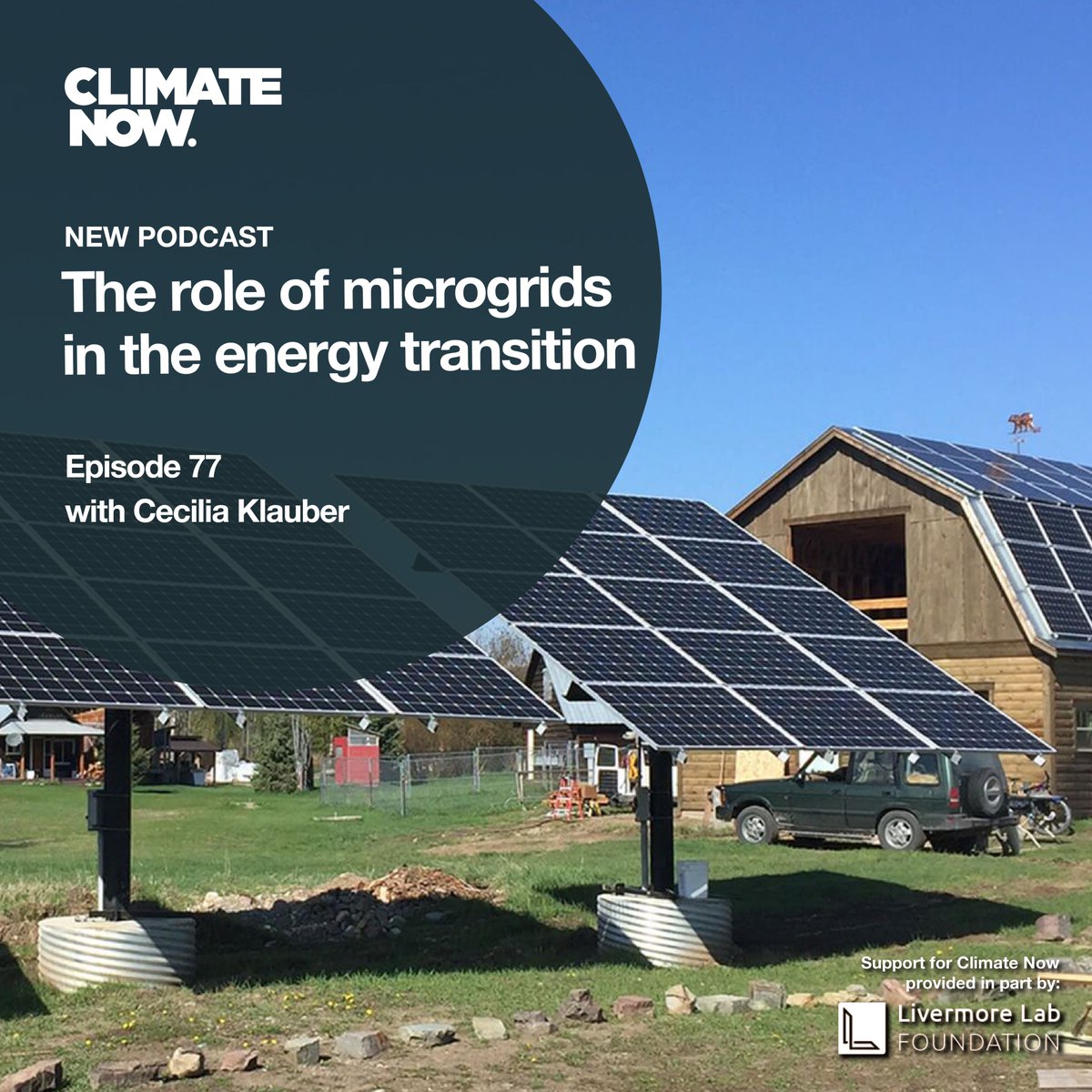 weareclimatenow's tweet photo. NEW PODCAST! Could microgrids be the grid of the future? This week we do a deep dive into what microgrids are, how they work, and how they could help us make the electricity grid more reliable and resilient. Guest: @ceciklauber, @Livermore_Lab 

Listen: https://t.co/ypOjWLPcLx https://t.co/2ICVDQZfuG