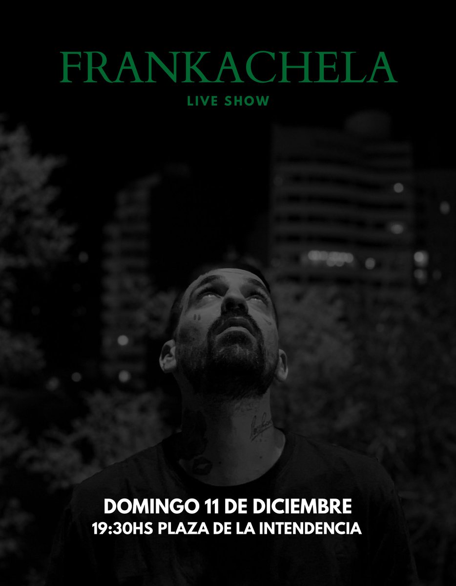 💚🐉ÉSTE DOMINGO 11 DE DICIEMBRE EXPLOTAMOS LA PLAZA DE LA
INTENDENCIA 🐉💚

Volviendo a las tablas pa toda la banda 😎

Con Jay Pee en las pistas 

🎟️ Entrada libre y gratuita