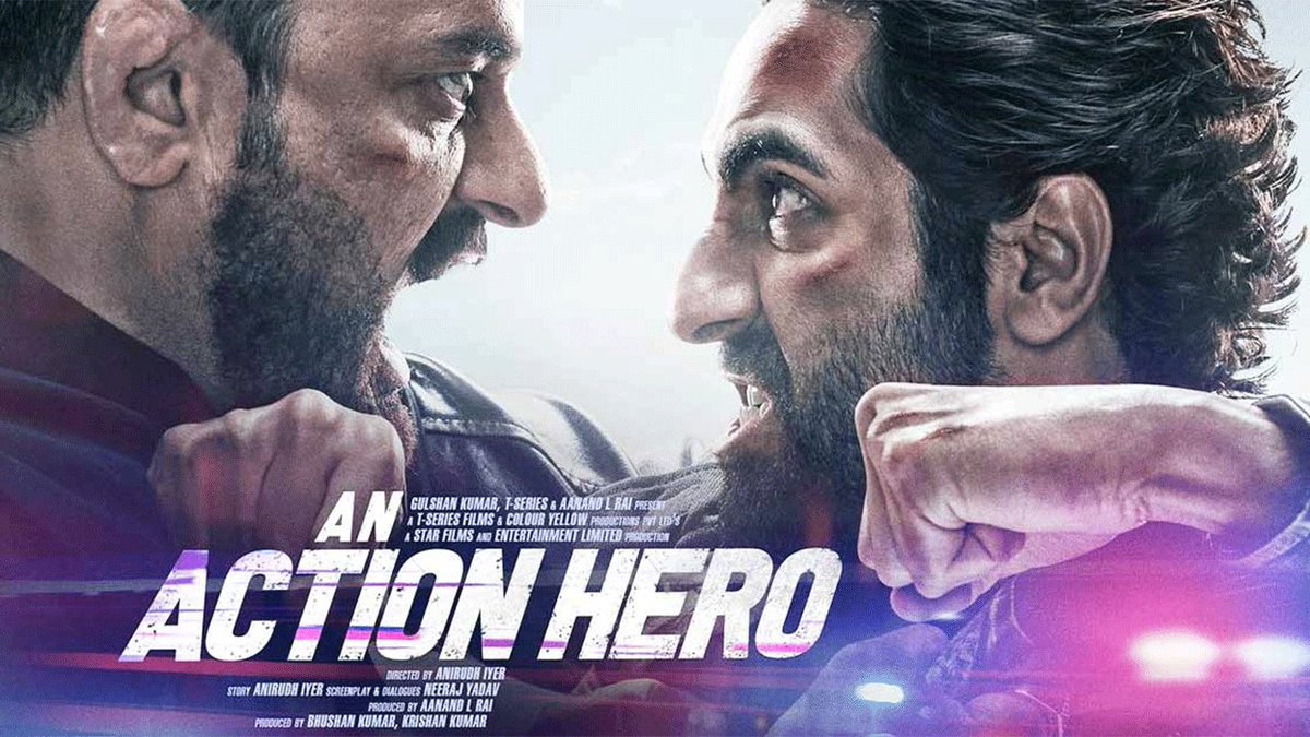 #AnActionHero WHAT. A. PLOT. A must watch!

Well done! The dialogues, background score, direction & icing on the cake, a great enactment by @ayushmannk & @JaideepAhlawat

#AnirudhIyer @aanandlrai #BhushanKumar  #KrishanKumar @neerajyadav911 @TSeries @neerajkalyan24 @neerajroy