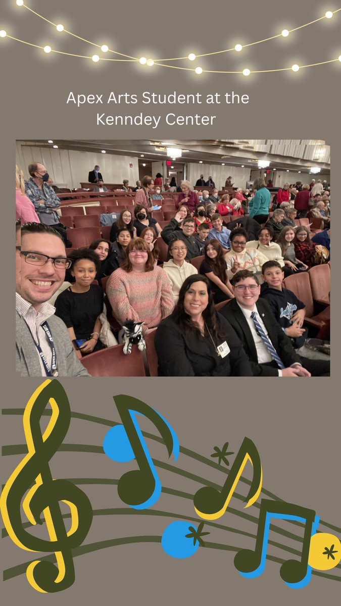 ApexArts_aacps's tweet photo. Apex Arts Strings students from @Brooklyn Park MS attended a PAE at the Kennedy Center. Seeing Masters at work informs our own artistic practice! #Createyourwayup
#apexparts 
#aacpsawesome https://t.co/myoJ3dU1aP