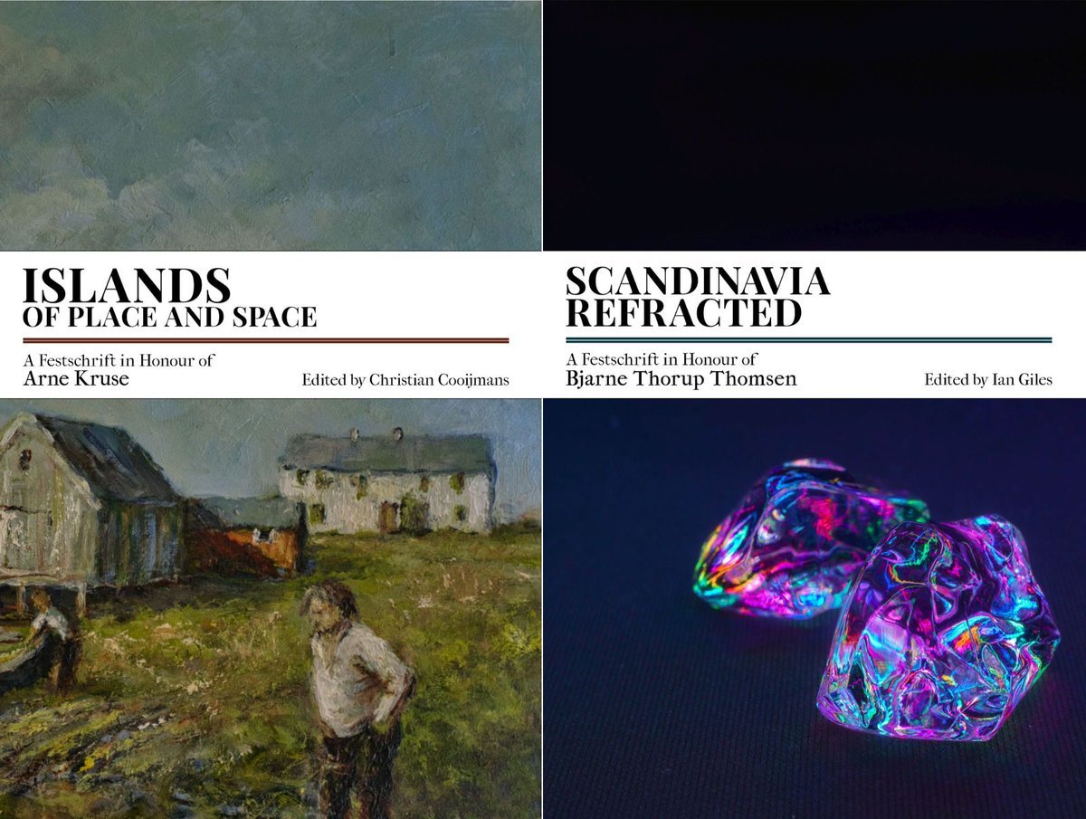 Surprise! 🥳 SSNS is delighted to launch two festschrifts today: 'Islands of Place and Space' (ed @CCooijmans) and 'Scandinavia Refracted' (ed @ioagiles), published in honour of Arne Kruse and Bjarne Thomsen, who recently retired from @NordicEdinburgh ssns.org.uk/news/ssns-fest…