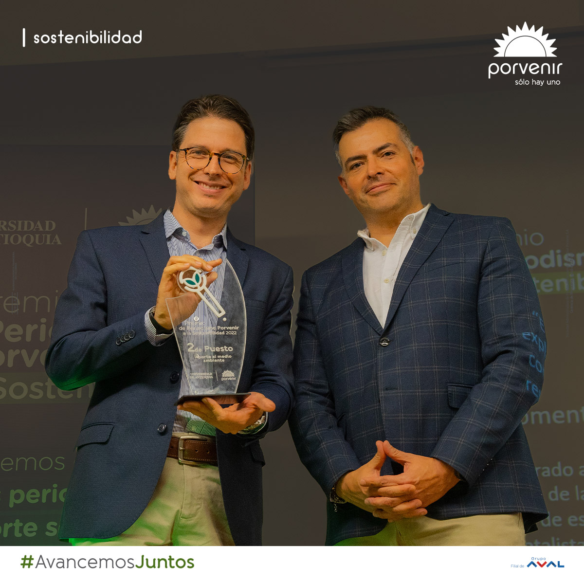 PorvenirOficial's tweet photo. El pasado 29 de noviembre se llevó a cabo la primera versión del Premio de Periodismo Porvenir a la Sostenibilidad,nos unimos con la @UdeA para reconocer los mejores trabajos periodísticos en materia de sostenibilidad en 3 categorías, aporte al deporte, sociedad y medio ambiente. https://t.co/M1wmzkJjGu