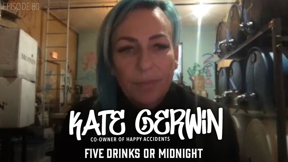 Ep80 of <a href="/fivedrinksormid/">fivedrinksormidnight</a> we welcome Kate Gerwin from the hit Netflix show "Drink Masters", but she is also the co-owner of happy accidents bar

youtu.be/KlNhLX8fqwY