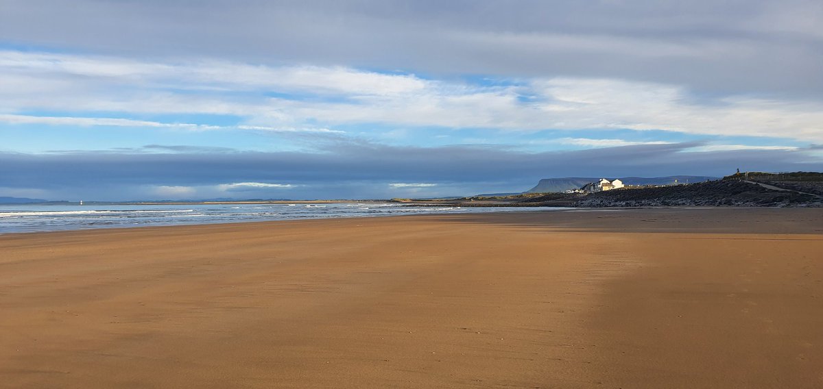 Strandhill beach this morning, a cracking day for a low tide stroll #lovesligo #sligomoments #strandhill #sligo #Ireland