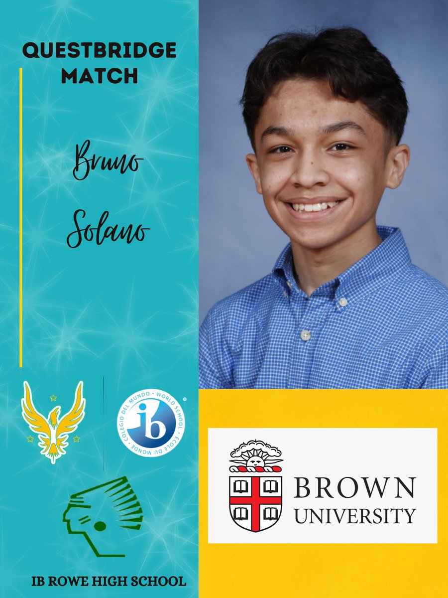 Congrats to IB DP Candidate, Bruno Solano! He has been admitted to  @BrownUniversity through the National @QuestBridge Congrats to IB DP  Candidate, Adalberto Arguelles! He has been admitted to @Yale through the