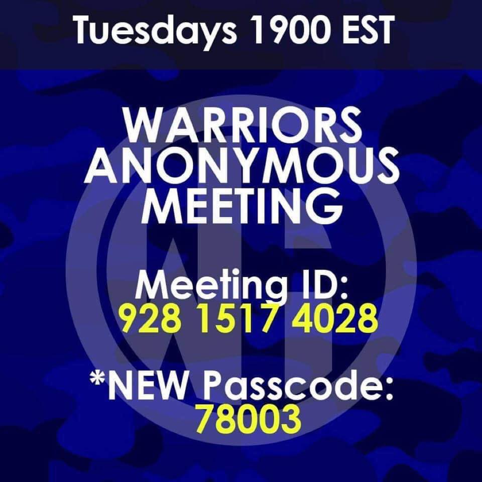 WarriorsHeart22's tweet photo. Your story can serve as a survival guide for your brothers &amp; sisters who need your help.. Join tonight at 1900 EST.

If you know a #veteran, #firstresponder, or active duty who struggles with addiction &amp; #PTS, please share this with them. Let 'em know they're always welcome. https://t.co/echfcLGMFt