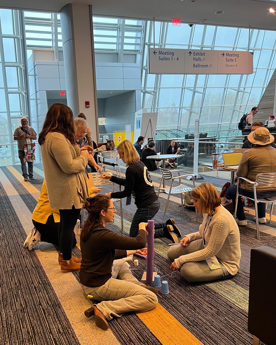 t3ch3duc's tweet photo. Attendees engaging in a Design Sprint! Great way to encourage students to analyze, think critically, design, re-design, and collaborate in order to solve real-world issues. #VSTE22 #SeasTheDay #DiveIntoLearning #VABeach https://t.co/pdyn1E0YvQ