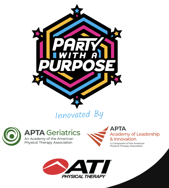 PTPintcast's tweet photo. 🌎 We've decided to change the world

🎉 With a party @APTAcsm 

and these organizations are innovating it

@TheAPTAALI 
@APTA_Geriatrics 
@ATIPT https://t.co/RZvj7uGTpn