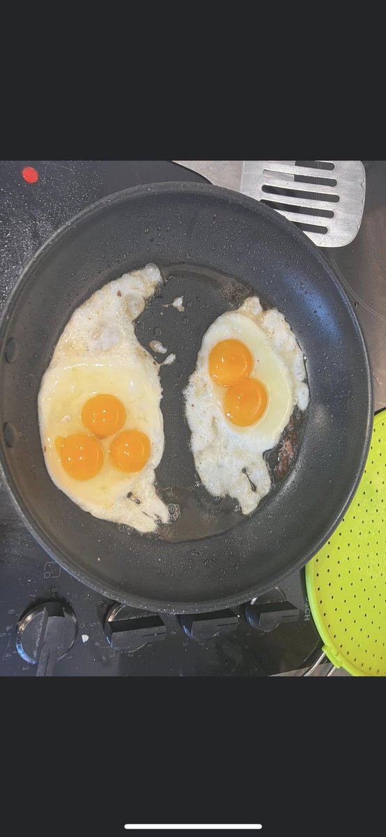 ShippKevin's tweet photo. @Morrisons what’s the chances of getting a triple and double yoker in one box of eggs purchased at your Totton store 😳🐣🐓🐣 https://t.co/bgVZMTDOnI